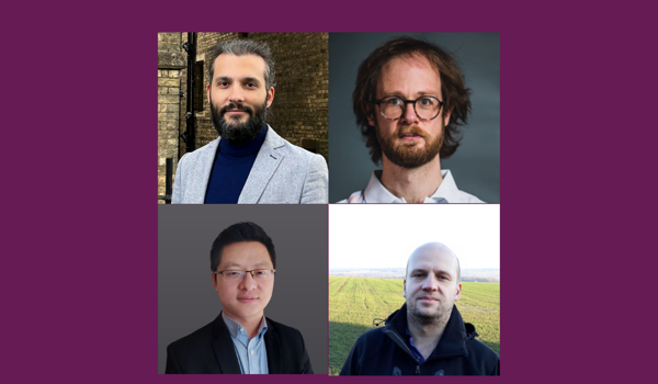 Clockwise from top left: Drs Vincenzo Nardelli, Ryan Walker, Karel Adámek and Binjian Nie 