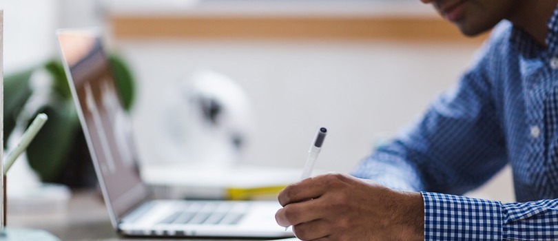 Student working